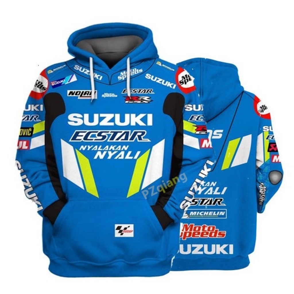 Áo Khoác Hoodie Thể Thao Ngoài Trời Hình Locomotiv 2021 Suzuki Racing