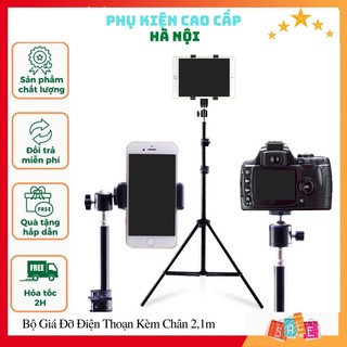 Giá đỡ điện thoại-Tripod quay TikTok chân đèn livestream chân đỡ máy ảnh cứng bền đẹp chắc chắn triệu view