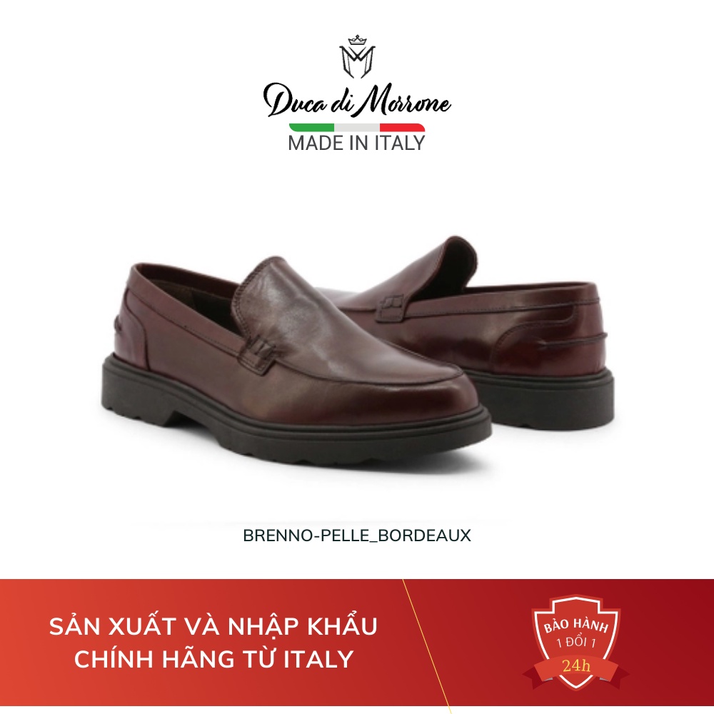 Giày Lười Loafer Nam Da Trơn Cao Cấp Đế Cao DUCA DI MORRONE Nhập Khẩu Chính Hãng Từ Ý - Made In Italy – BRENNO-PELLE