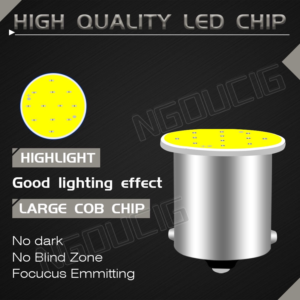 Đèn LED Tín Hiệu Phanh Xe Siêu Sáng 1156 BA15S 1157 BAY15D Dành Cho Ô Tô Xe Máy