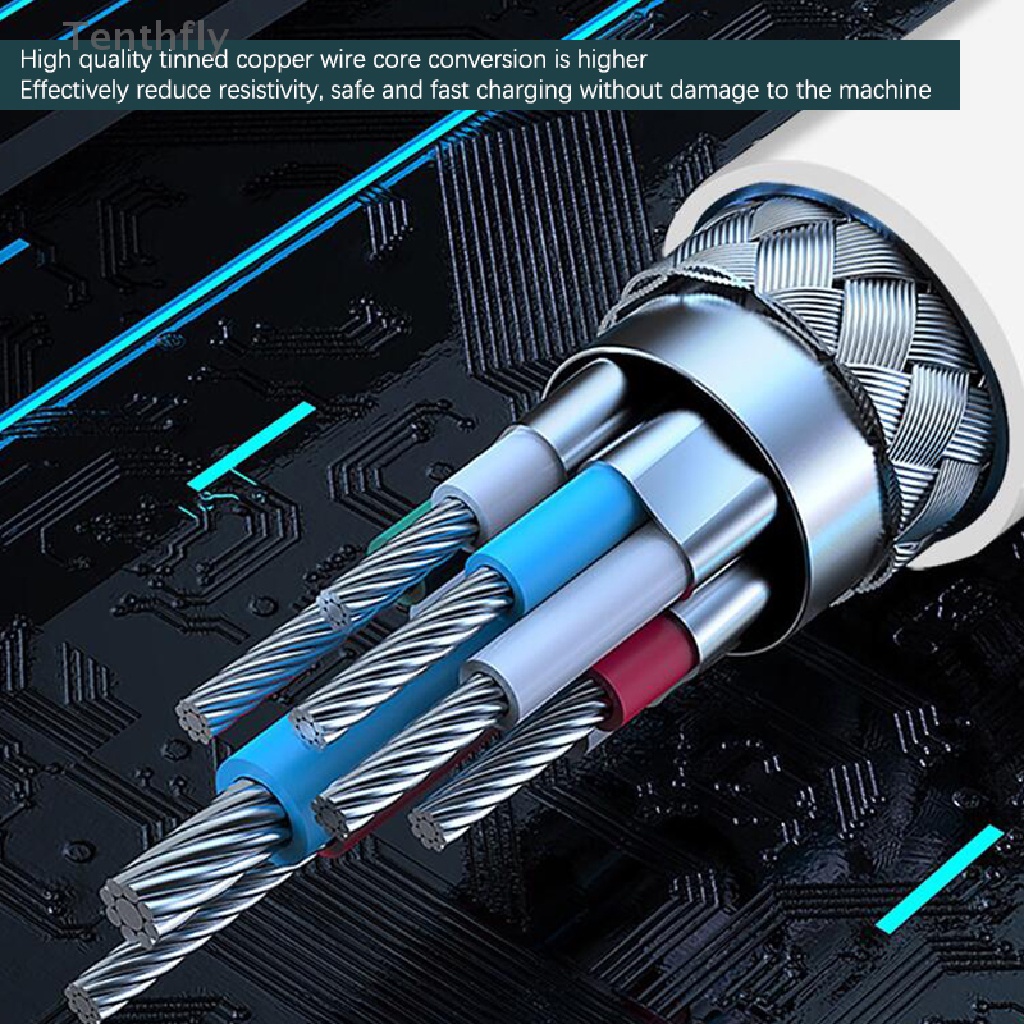 Dây Cáp Sạc Nhanh USB Type-c 1 / 1.5mile 6A 66W Cho xiaomi Samsung Huawei Mới