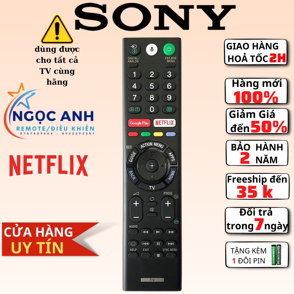 Điều Khiển giọng nói chính hãng tivi Sony