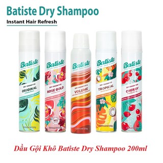 Dầu Gội Khô Batiste Dry Shampoo 200ml
