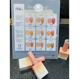 Sơn thạch Very good nail sét 9 mầu ( Tặng bảng mầu )