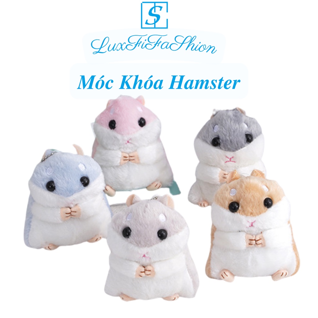 Móc khóa Hamster xinh xắn, móc khóa treo cặp, balo, túi xách MÃ:FSK10