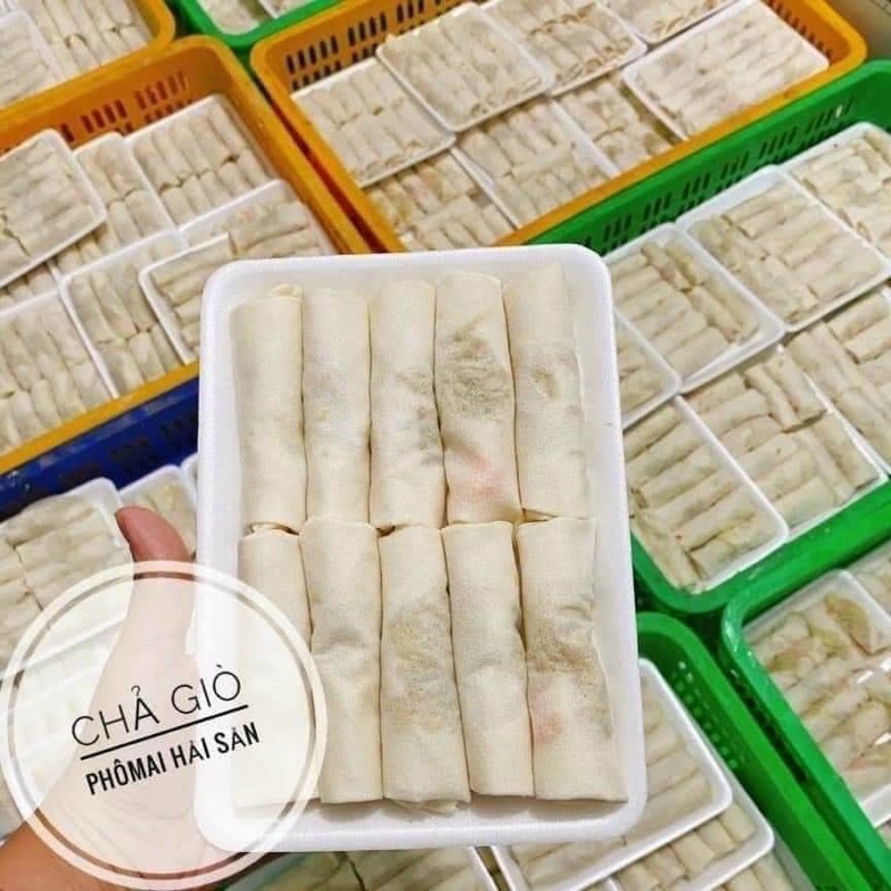 Chả giò hải sản phô mai khay 10 cuốn