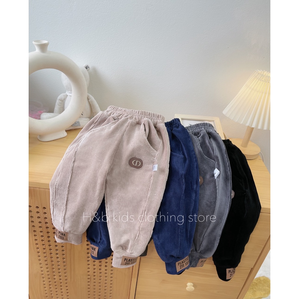 Quần Dài Nhung Lông Dày Ấm Cực Đẹp Cho Bé Trai Bé Gái