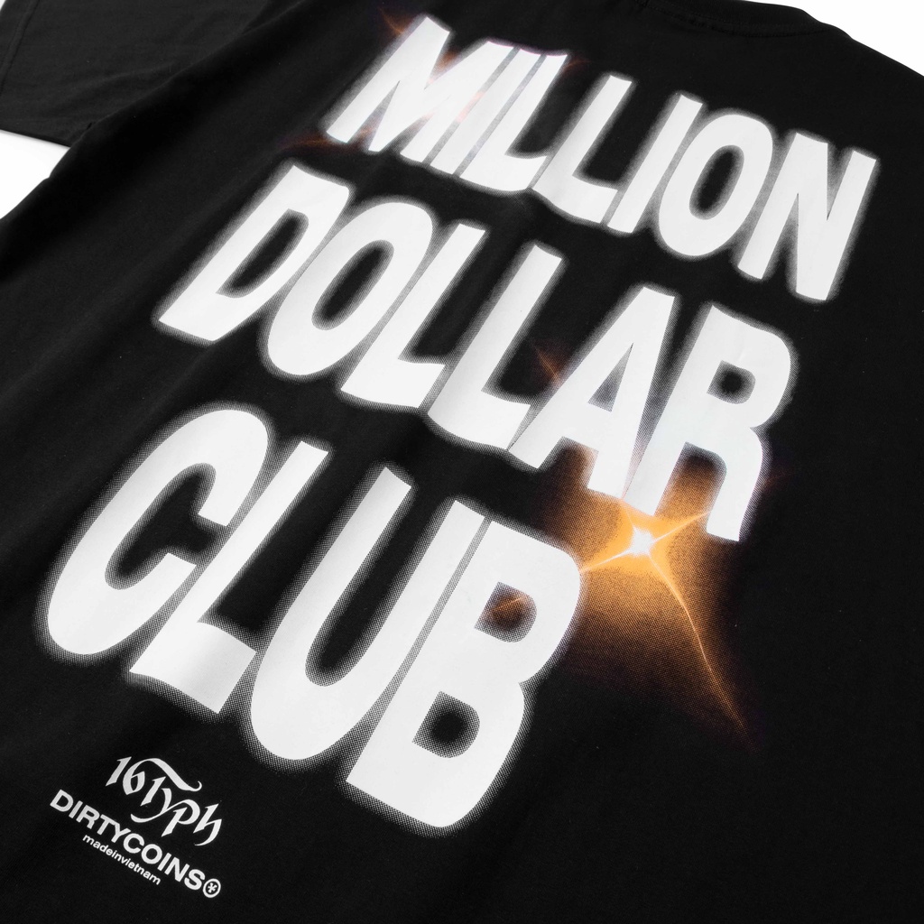 Áo Thun DirtyCoins x 16 Typh - Million Dollar Club: Bling T-shirt - Black