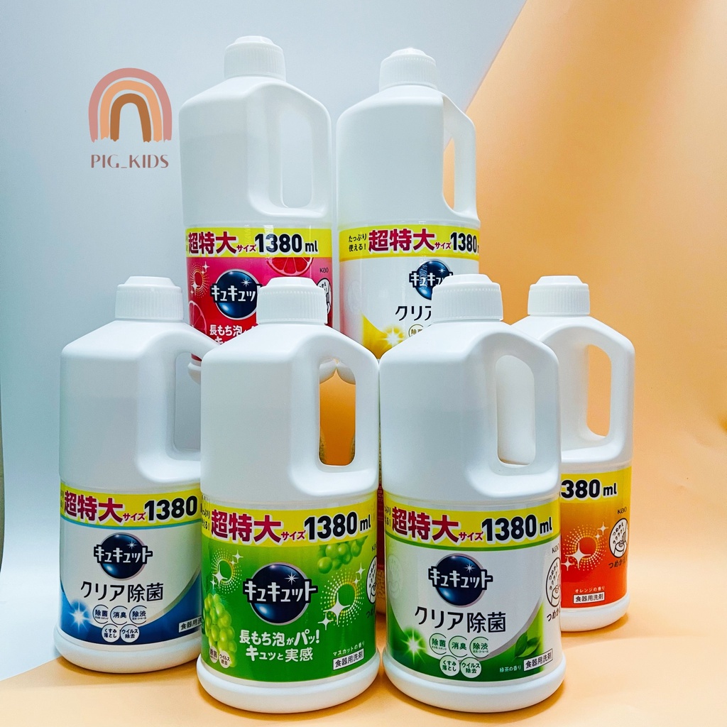 Nước Rửa Bát Kao 1380ml Nhật Bản (Mẫu mới)