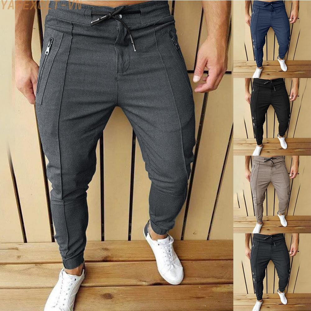 Quần Jogger Thể Thao Dáng Rộng Có Dây Kéo Dành Cho Nam Giới