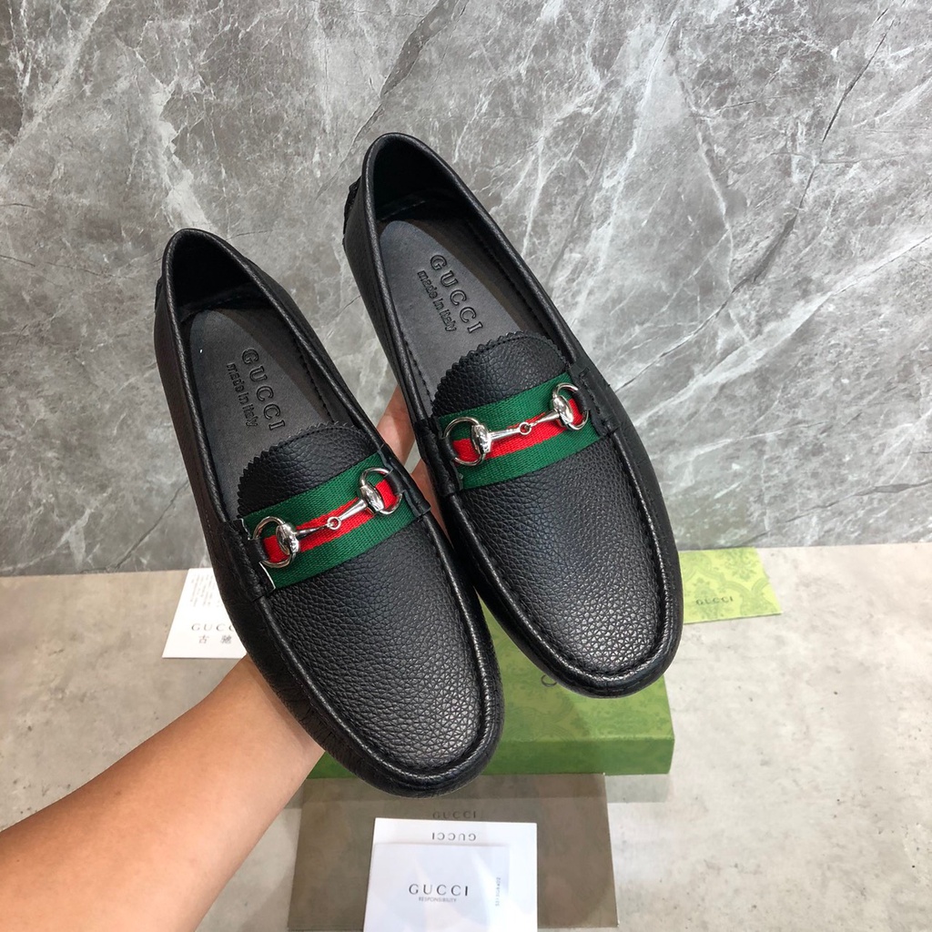 Giày Mọi GC Nam Đai Chun Tang Mắt Sắt Sang Trọng, Lịch Lãm Hàng FULLBOX