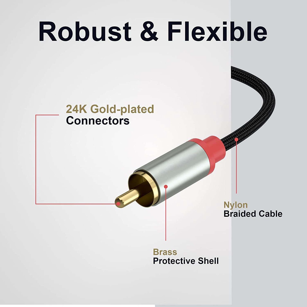 Dây Cáp Chia Cổng Lightning Sang RCA 2 Cổng Aux Cho iPhone 13 12 Pro / 11 / 11 Pro / XS / X / 8 / 7 / 6
