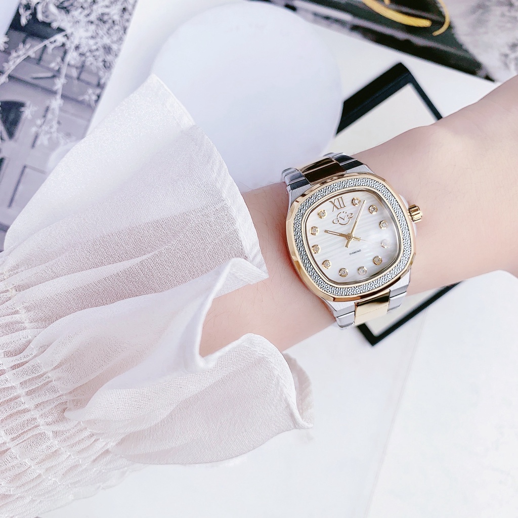 Đồng hồ nữ dây thép GV2 By Gevril Potente Diamond 18203