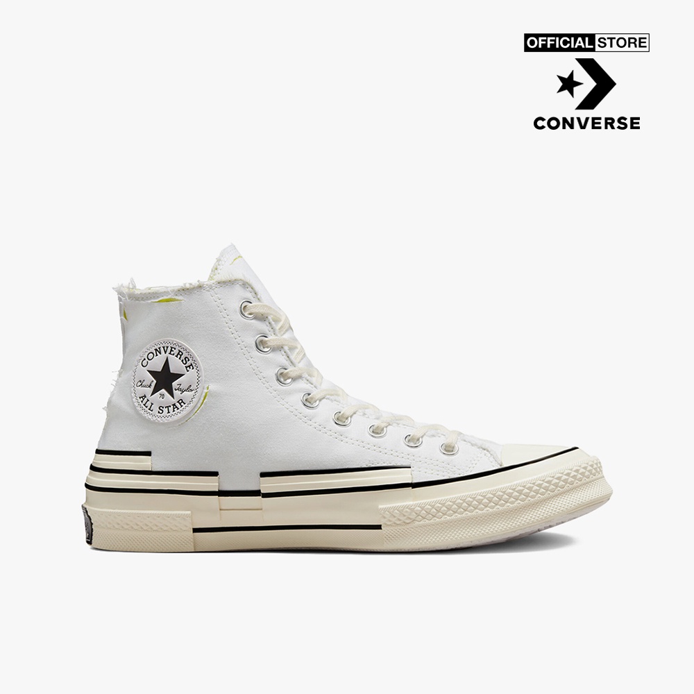 CONVERSE - Giày sneakers cổ cao unisex Chuck Taylor All Star 1970s Hacked Heel A01444C-00W0_WHITE