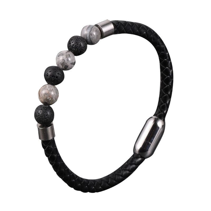 Vòng Tay Da Đính Đá Tự Nhiên Nhiều Màu Thời Trang Cho Nữ