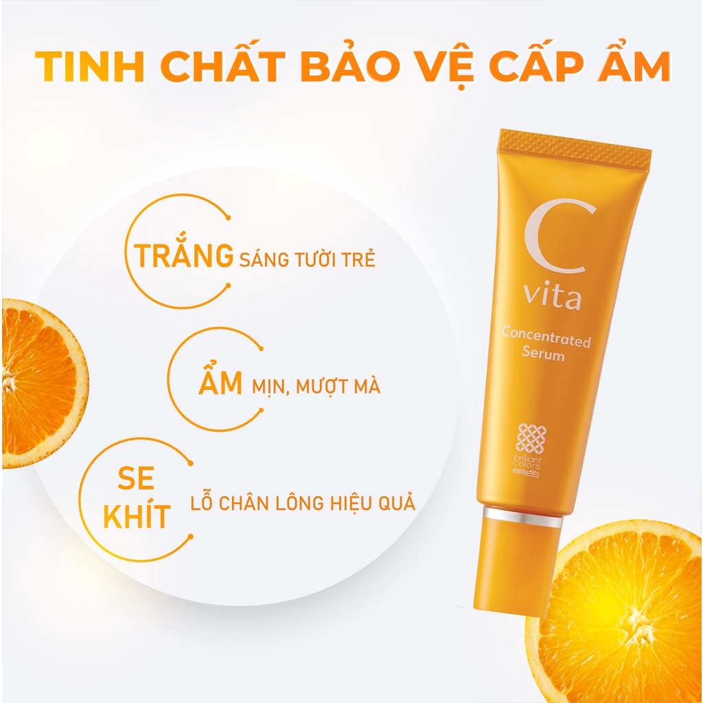 Tinh Chất Chứa Vitamin C Dưỡng Trắng Da & Dưỡng Ẩm MEISHOKU CVita 30ML