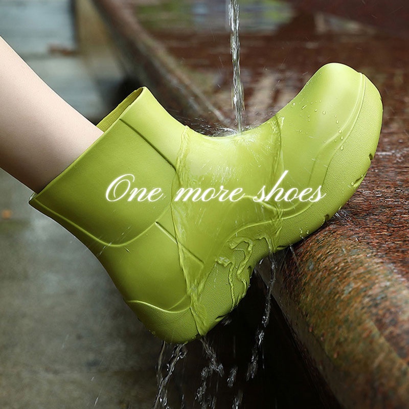 One more shoes⭐Giày Bốt Đi Mưa Đế Dày Mềm Mại Chống Trượt Thời Trang Cho Nữ
