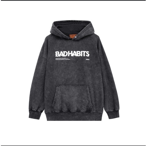 Áo hoodie nỉ bông habbits from rộng dành cho nam nữ
