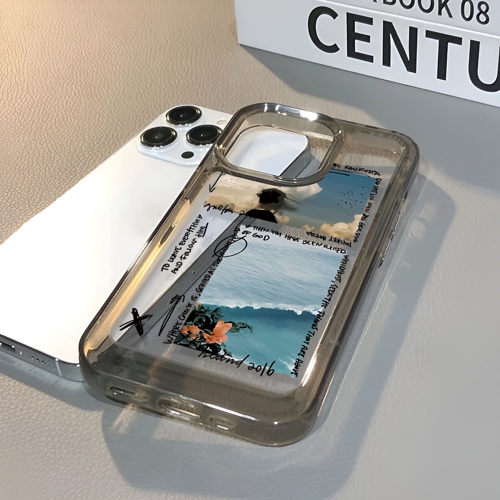 Ốp Điện Thoại Trong Suốt In Hình Đám Mây Cho iphone 14ProMax 13 11 12 7Plus X XR XS Max 8 7