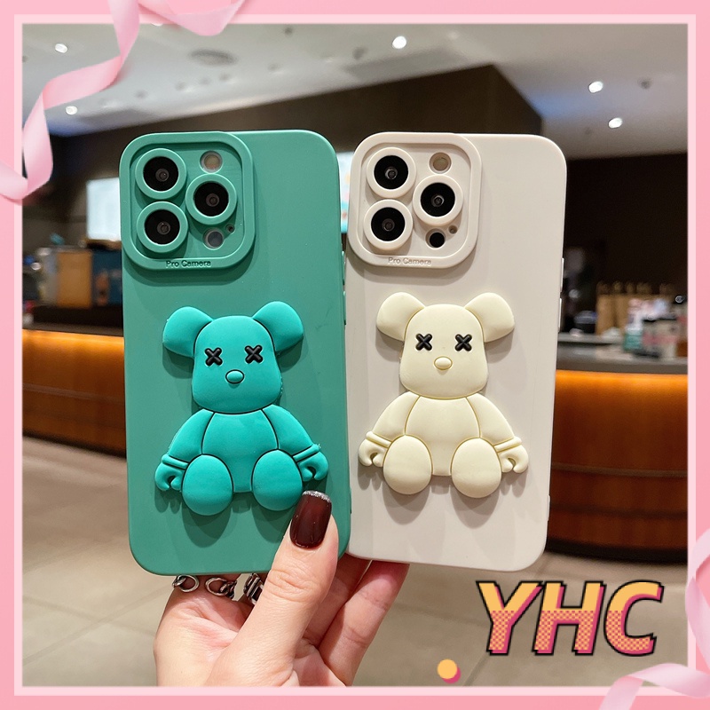 ốp iphone Hình Gấu 3D Cho Iphone6 6splus 7 7plus 8 8plus XR X XS 11 12 Pro max Plus Promax max-069