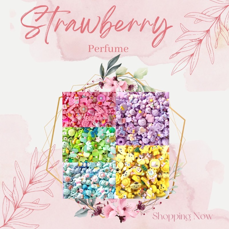 Set 100 charm/center làm slime, phụ kiện, dán ốp (có cả những mẫu ko có trong ảnh)♥