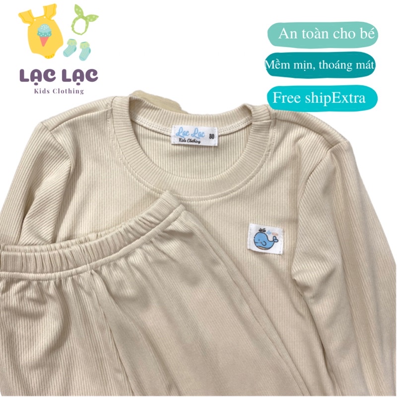 Bộ quần áo thu đông dài tay cho bé trai bé gái, quần áo sơ sinh bé trai bé gái lạc lạc kids clothing 7kg đến 17kg