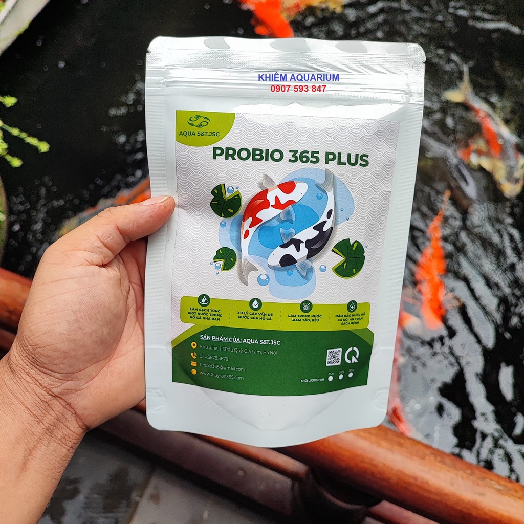 KHIÊM AQUARIUM_BIOMIX PLUS - Vi sinh tổng hợp tan nhanh không tạo màu (Dạng men tanh nhanh_Vi sinh cá cảnh)