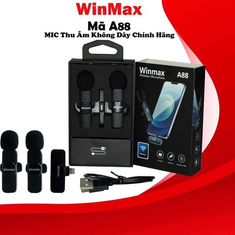Micro không dây cài áo Winmax A88