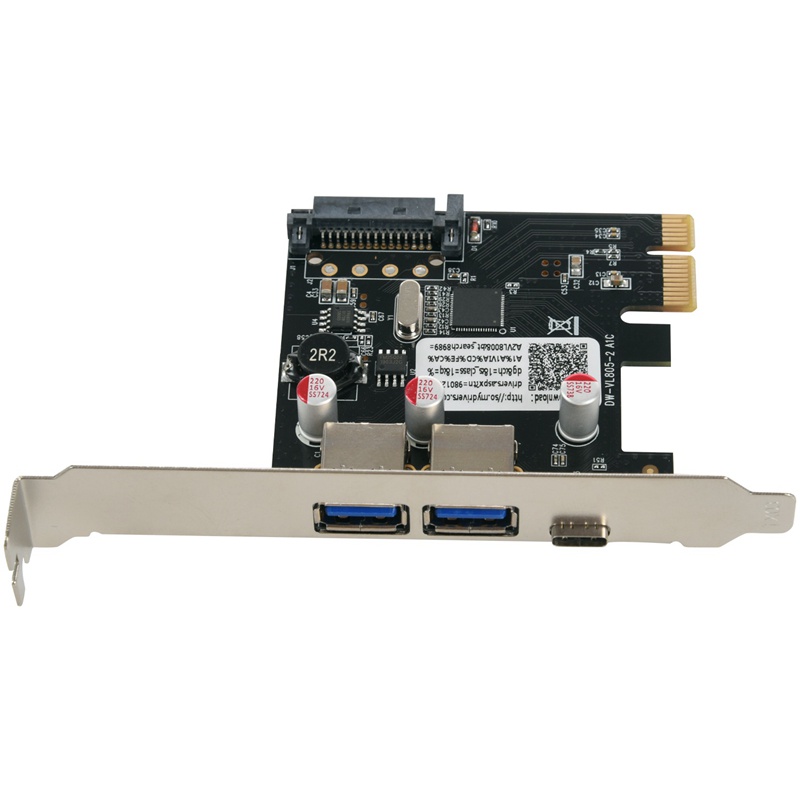 Thẻ Mở Rộng Pci-E Usb 3.1 Type C Pcie Sang 1 Type C Và 2 Type A 3.0 Usb Cho Máy Tính Để Bàn