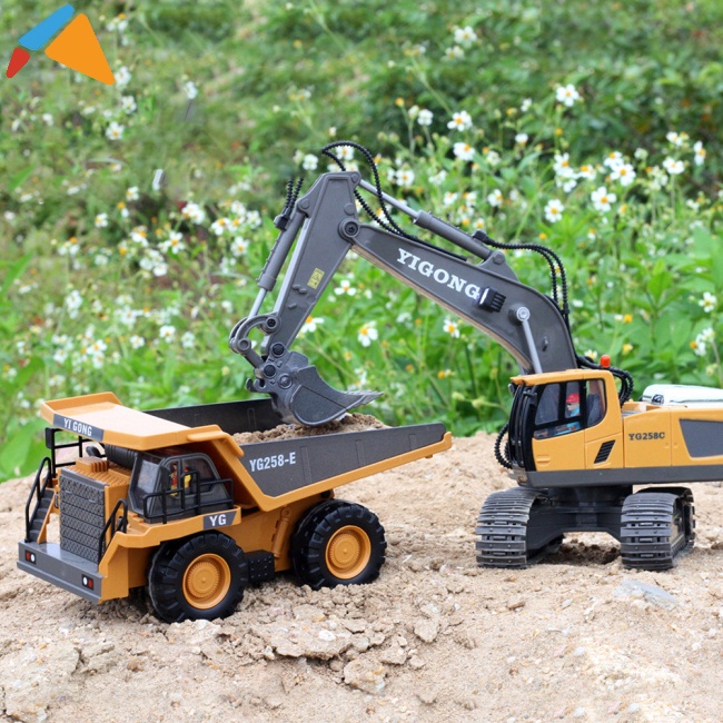 Xe Xúc Đất Đồ Chơi Điều Khiển Từ Xa Cho Trẻ Em