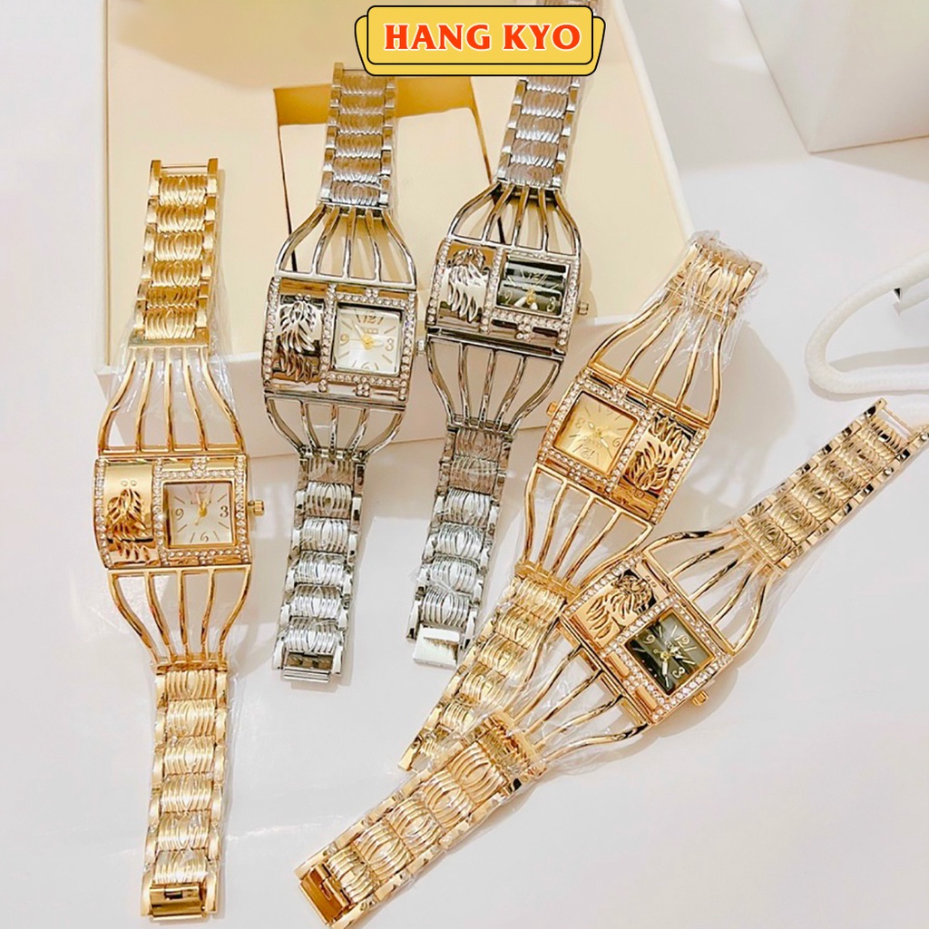 Đồng hồ nữ Gucci mặt vuông dây thép cao cấp mẫu mới độc đẹp nhất, chống nước