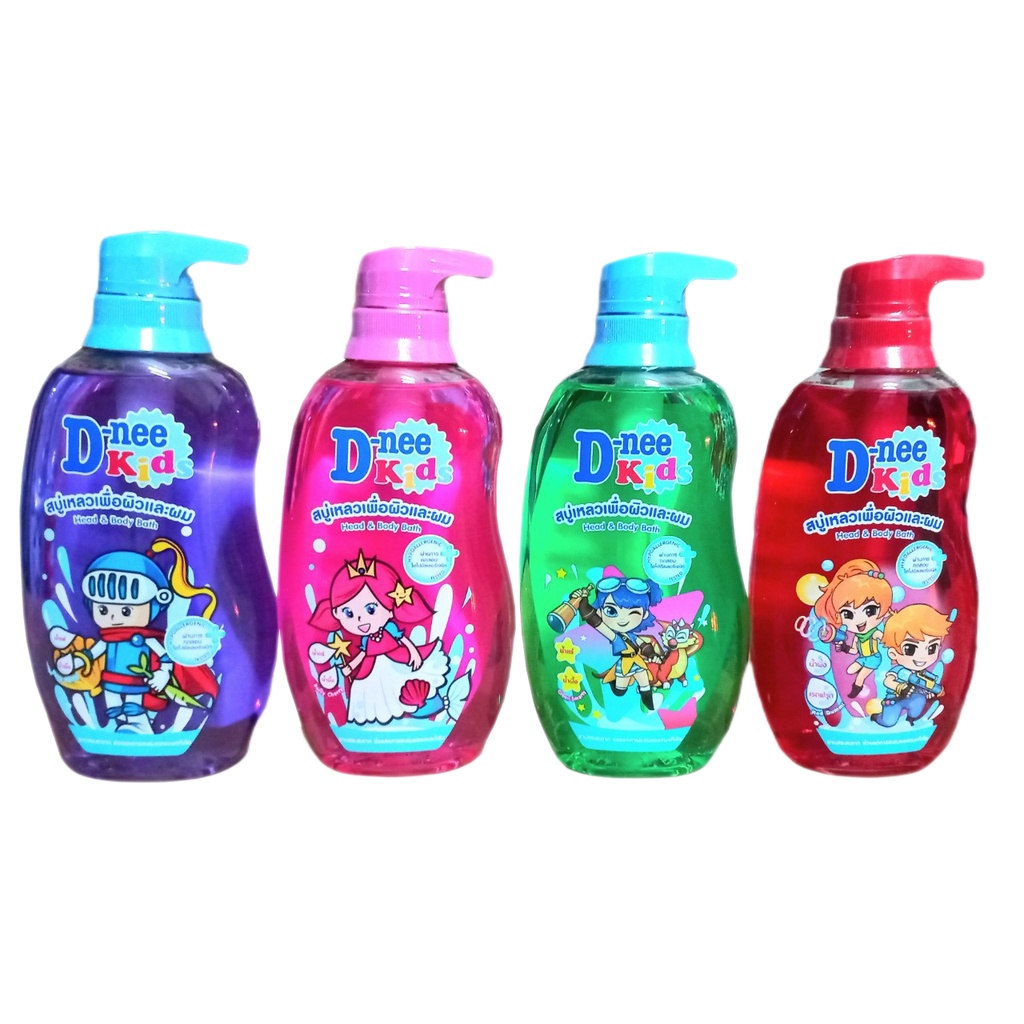 Sữa Tắm Gội Toàn Thân Trẻ Em Hương Trái Cây Dnee Kids Thái Lan 400ml, giành cho trẻ từ 3 tuổi