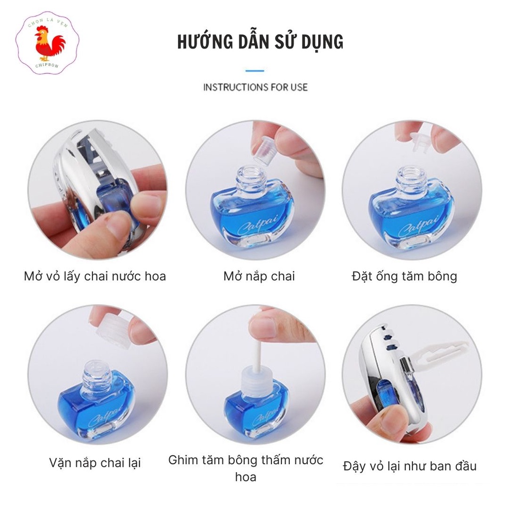 Máy Làm Thơm Không Khí Cho Xe Hơi, Tự Động Nước Hoa Khuếch Tán Trang Trí Kẹp Tinh Dầu Thơm Nội Thất