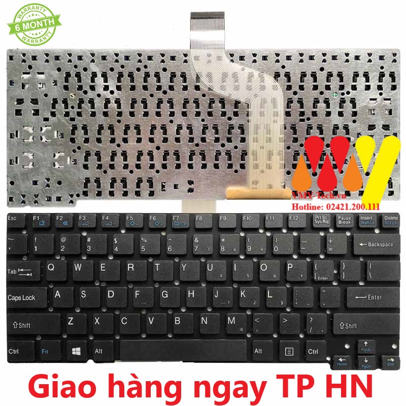 Bàn phím laptop Sony Vaio SVT13 SVT14 SVT13112FXS SVT13112FX SVT13115 SVT131A11L SVT141A11L SVT141C11L