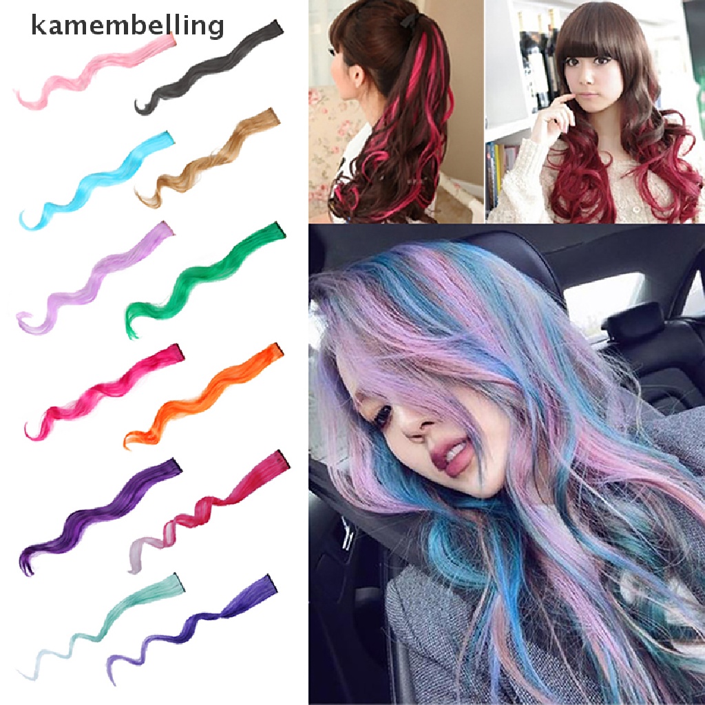 Tóc Giả Tai Thỏ Dài Màu Sắc Gradient Có Kẹp