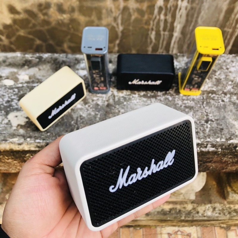 Loa Bluetooth Marshall âm siêu bass+trong trẻo/ bọc da cao cấp/ loa DiY by KienPin18 + Tặng cáp Sạc #loahandmade⚡️⚡️⚡️