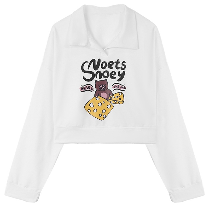 Áo thun nữ NRVP dài tay dáng rộng phong cách Hàn Quốc