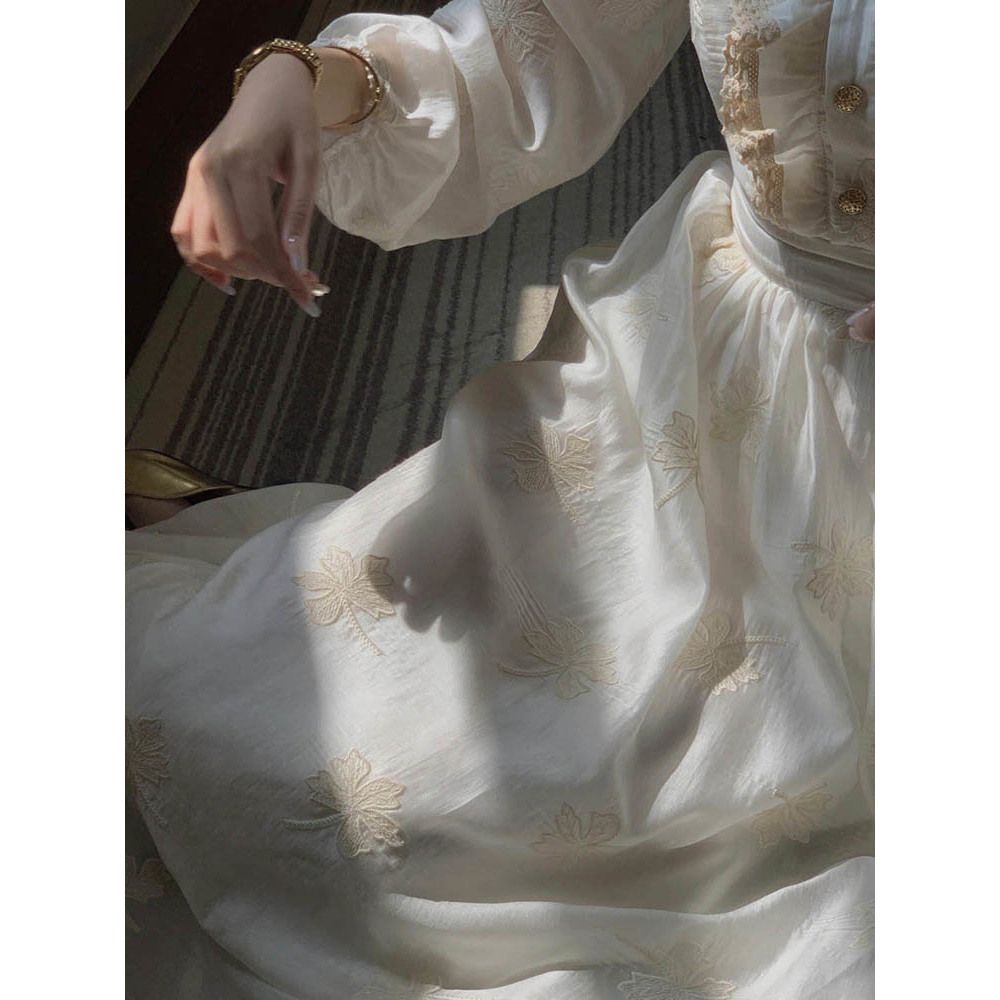 Đầm Công Chúa Tay Dài Phong Cách Pháp Thanh Lịch Thời Trang Mùa Thu 2022 Mới