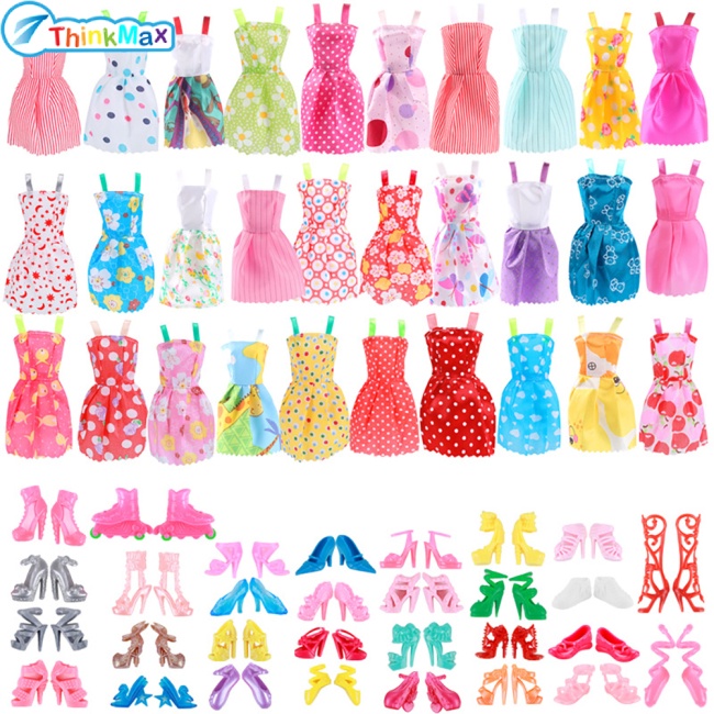 Set trang phục búp bê barbie THINKMAX 30cm/ 11inch đáng yêu tiện lợi