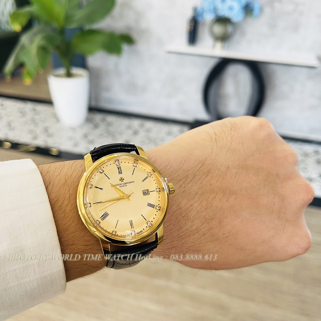 Đồng hồ nam Patek P5080 dây da cao cấp , full box, bảo hành 3 năm, kính sapphire chống xước chống nước
