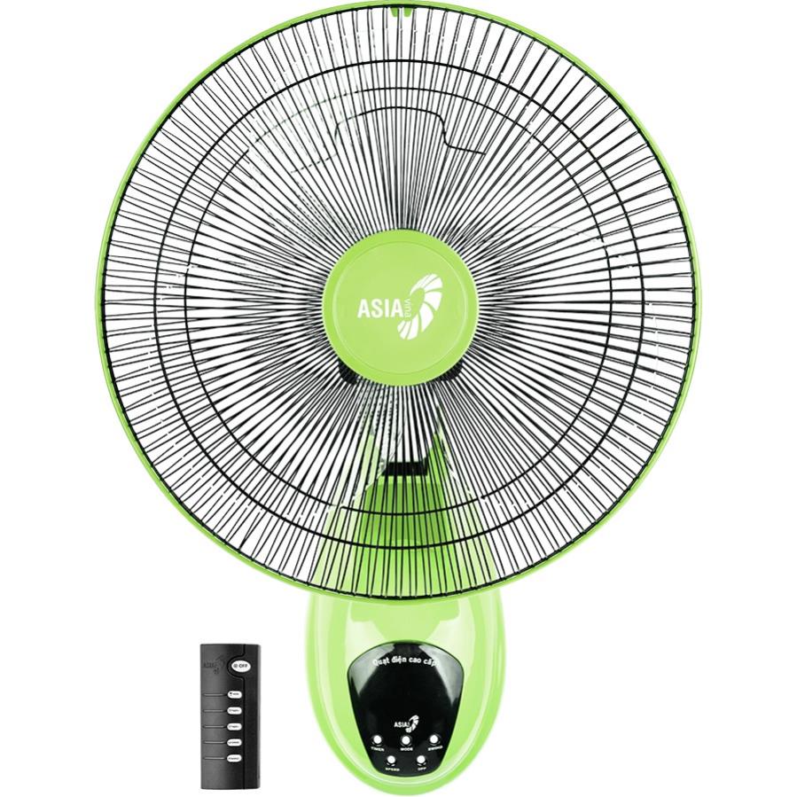 Quạt treo tường Asia L16019 có remote điều khiển từ xa, cánh 3 lá 40cm, công suất 55W