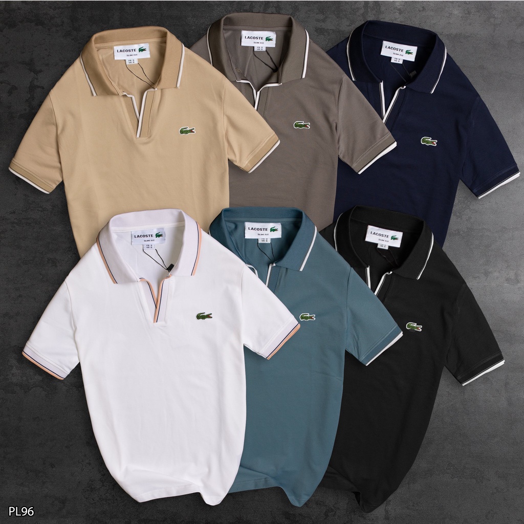 Áo Polo nam cotton PL96 viền tay, cổ - Áo nam VNXK