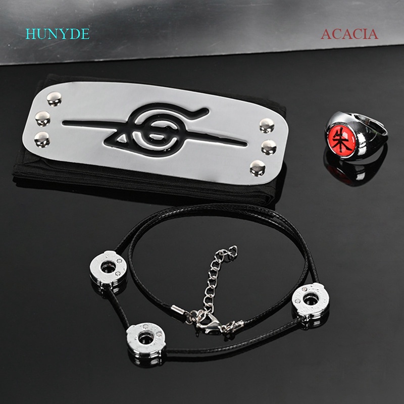 Set 3 Món Gồm Vòng cổ + Nhẫn + Vòng Đeo Đầu Hóa Trang NARUTO Uchiha Itachi