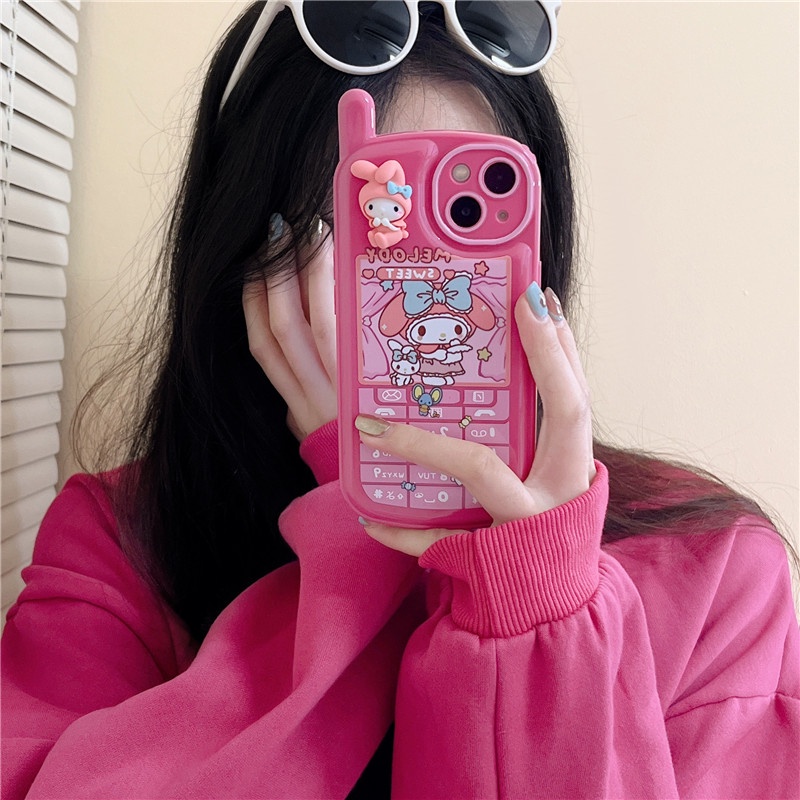 NOKIA Ốp Điện Thoại Chống Sốc In Hình Sanrio Kuromi My Melody 3D Dễ Thương Cho iPhone 14 13 12 11 Pro Max XR X XSMAX