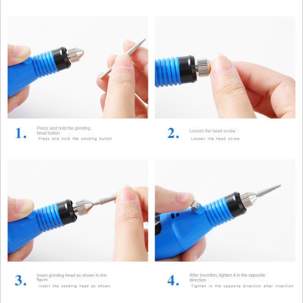Dụng Cụ Mài Móng Tay Chuyên Dụng Chất Lượng Cao|Dụng Cụ Dũa Móng Tay Tẩy Tế Bào Chết USB Đa Năng|Đầu Mài Móng Chuyên Dụng Chất Lượng Cao
