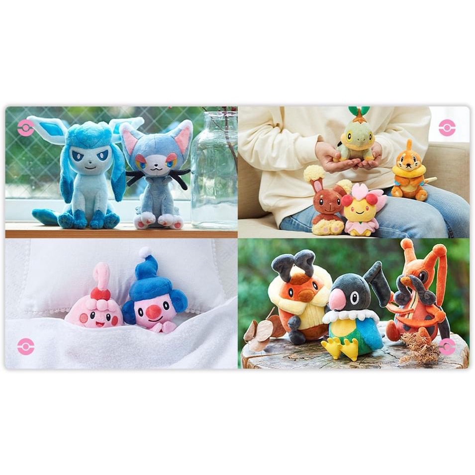 Gấu bông Pokémon Fit chính hãng pikachu các loại  + Tặng kèm hình xăm Pokemon