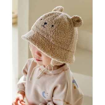 Happy Prince Mũ lông gấu cho bé Hàn Quốc