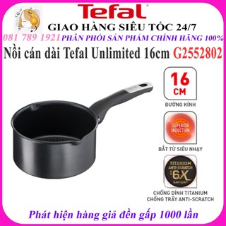 Nồi cán dài/ quánh tefal unlimited 16cm g2552802 - hàng chính hãng