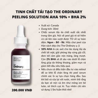 Serum The Ordinary AHA 30% +BHA 2% Peeling solution