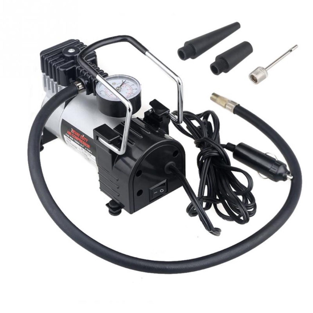 GiGiBomstore Bơm Hơi 220V Mini, Bơm Hơi Ô Tô, Bơm Hơi Mini Điện 220V , Thiết Kế Hiện Đại Gọn Nhẹ, Dễ Dàng Mang Theo